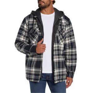 Eddie Bauer plaid hooded jacket